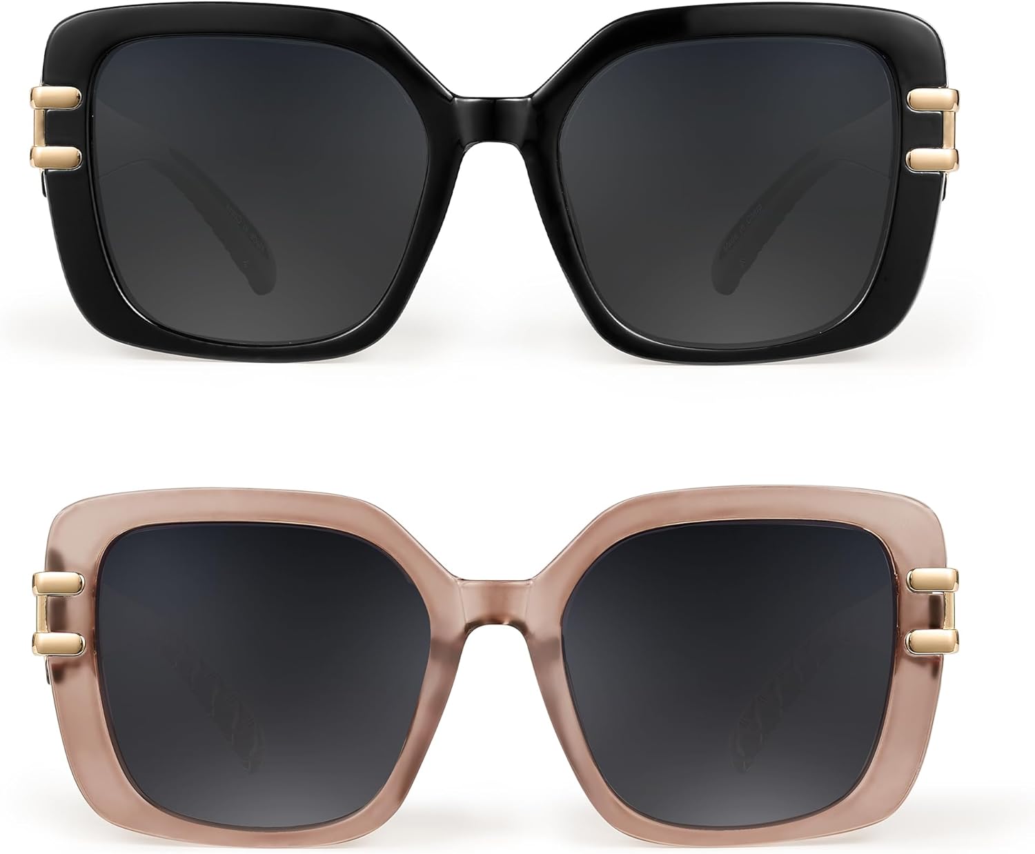 JM Vintage Oversized Square Polarized Sunglasses for Women,Retro Luxury Big Large Sun Glasses UV400 - Image 2