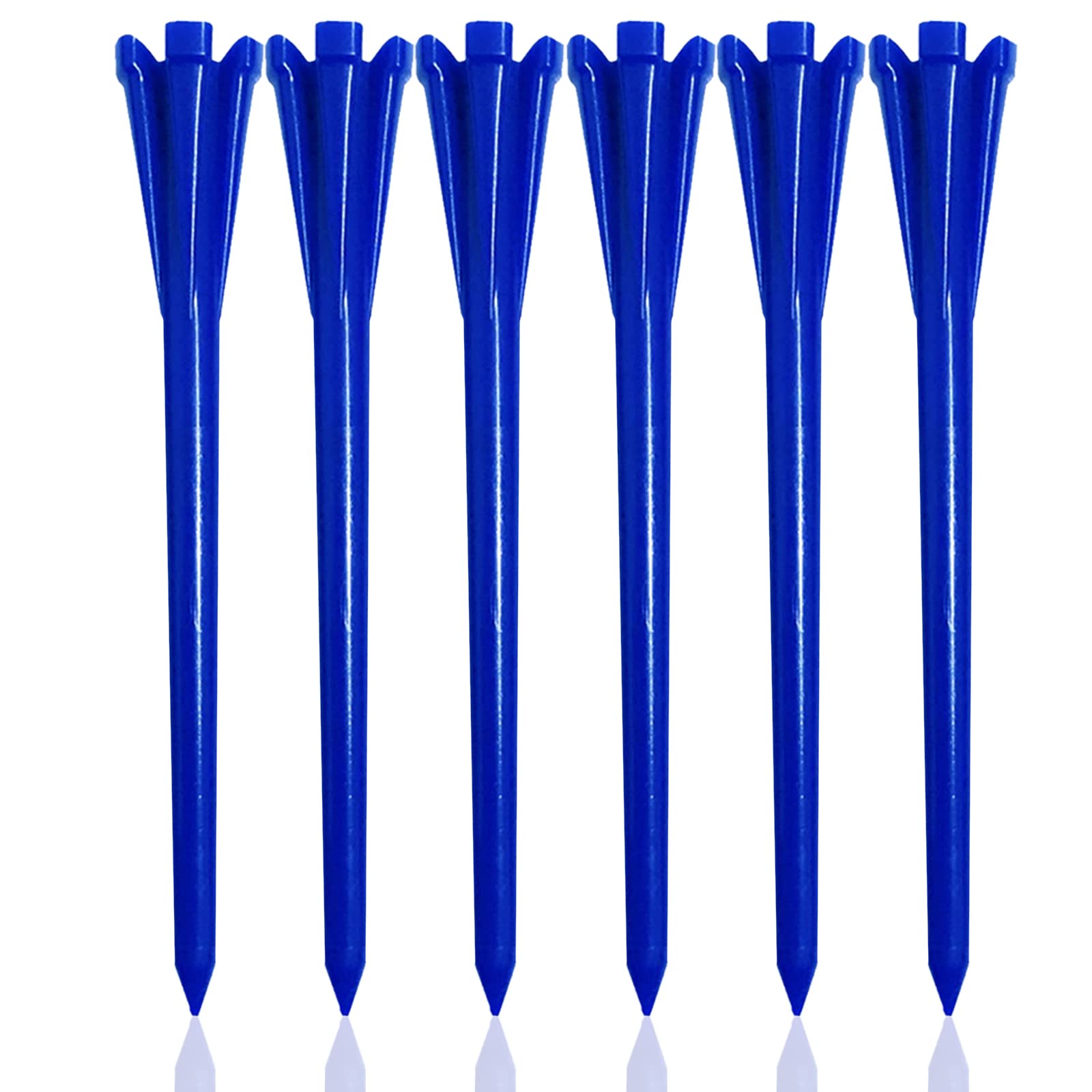 FINGER TEN Golf Tees Plastic 3 1/4 2 3/4 1 1/2 Inch Unbreakable Value 100 Pack, Durable Golf Tee Short/Long Reduce Friction (Blue(120 Pack))