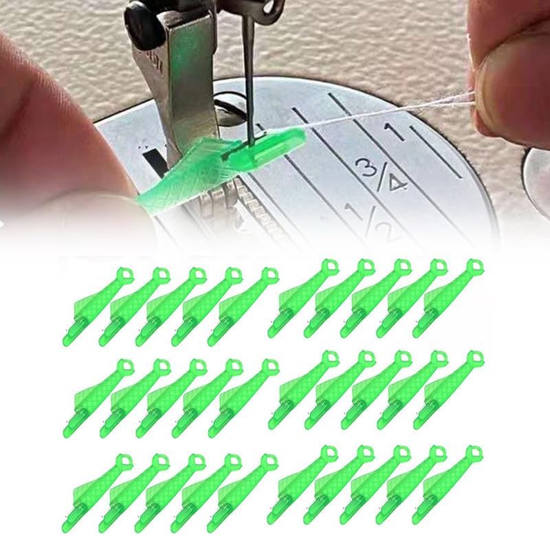 Fish Mouth Sewing Machine Needle Threader, 2024 New Automatic Sewing Needle Threader, Fish Type Needle Threader,Upgrade Quick Sewing Machine Loop, Easy Selfthread Needle Threaders Tool(5pcs)