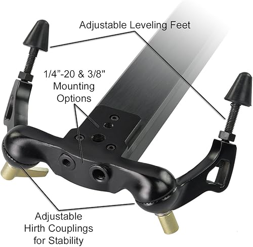 Miniatura 7 de Fotodiox Pro SlideCam - Estabilizador deslizante de video de 1000 a 39 pulgadas, deslizador de pista de cámara DSLR, sistema de riel de