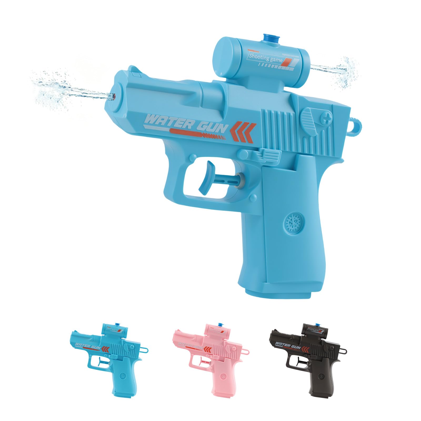 Prank Water Gun - Reverse Two-Way Squirt Toy, Dual Nozzle Water Pistol, Front and Back Spray Creative Prank Squirt Gun, Lightweight Summer Pool Fighting Toy for Pool Beach Summer Party Fun & Jokes