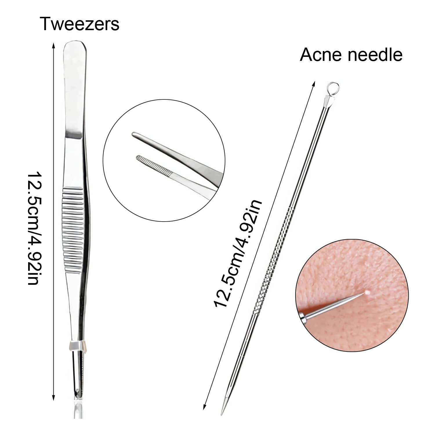 Fußnagel Nagelschere set,Fußnagelzange,Nagelzange,10 Stücke Edelstahl Fußnagel Knipser mit Doppelseite Nagelfeile,Reparieren für Dicke und Eingewachsene Fußnäge