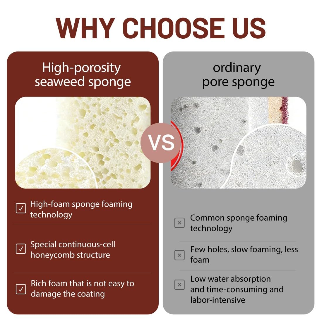 6 Piezas Esponja de Cocina Natural de Sisal Estropajo Cocina de Doble Cara Esponja para Lavar Platos Lavable y Ecológica para Menaje y Encimeras - 4