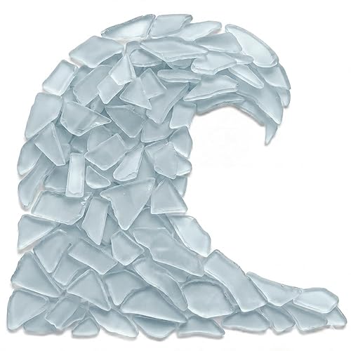 Sea Glass for Crafts – 11oz Light Blue Sea Glass