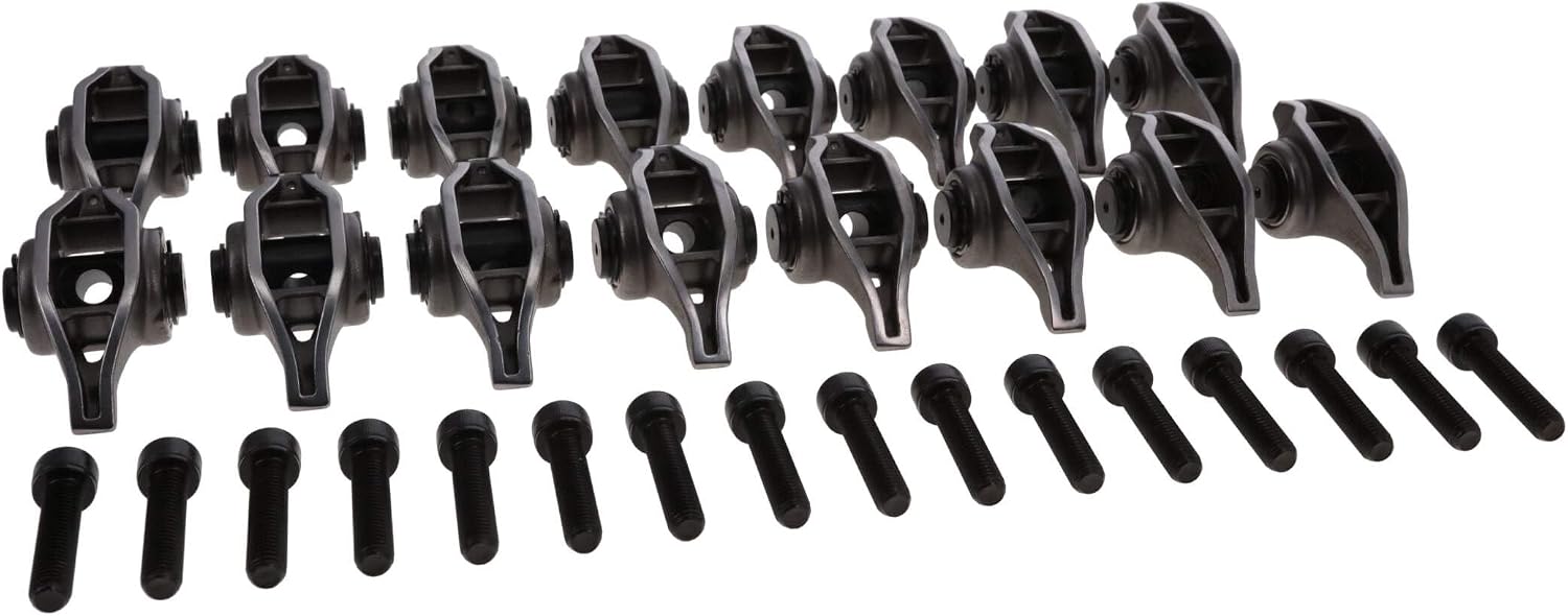 Top Street Performance Pro Series Cast Steel Rocker Arms 1.8 Ratio Needle Bearing Trunnion for GM Chevy LT