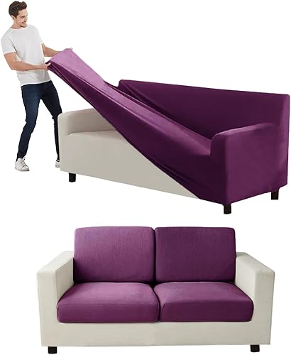 Miniatura 62 de Funda para Sofá de Terciopelo, Fundas Elásticas para Sofá para Funda Principal Separada/Respaldos y Cojines de Asiento, Funda para Sofá, para Fundas