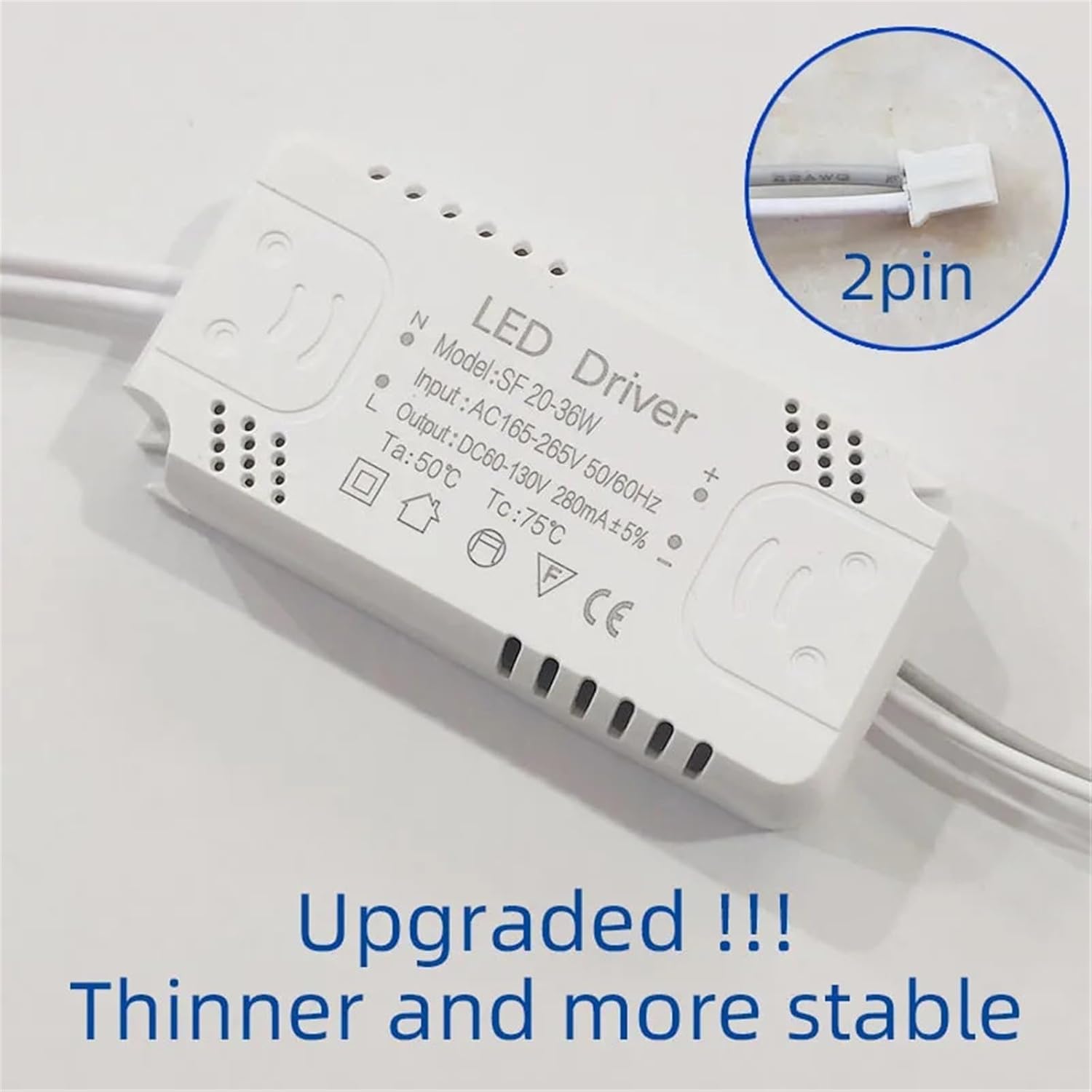1pcs LED Driver Adapter for LED Lighting 8-24W 30W 36W 50W 60W 80W AC220V Non-Isolating Transformer(30-50W(2pin))