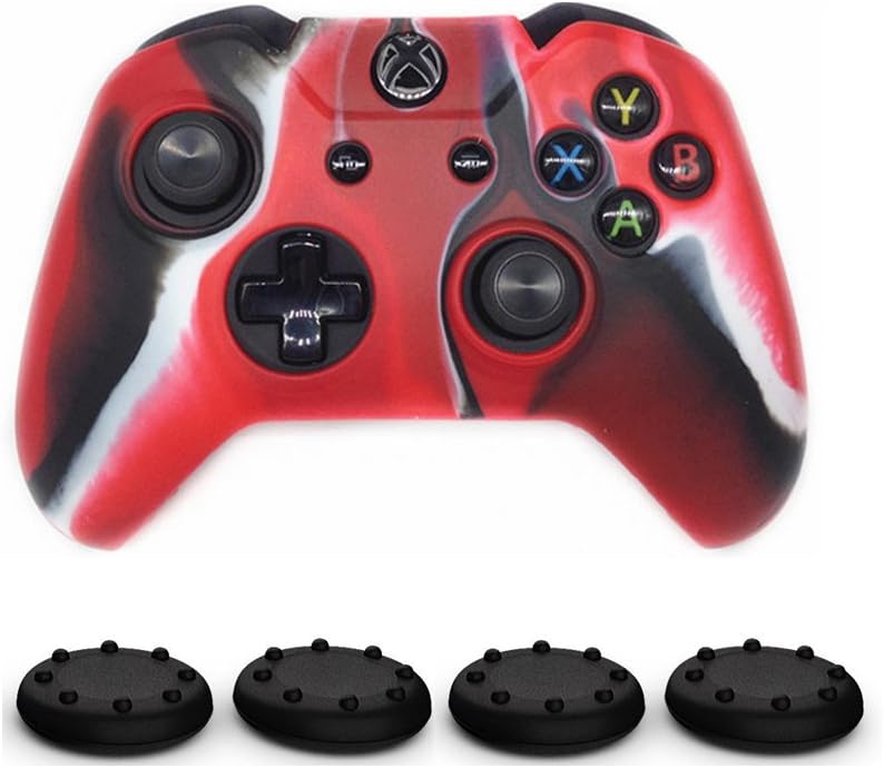 Controller Protective Case for Xbox One, CALLANY 3 Pack Soft Anti-Slip Silicone Controller Cover Skins with Thumb Grips Set
