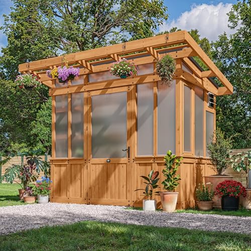 Backyard Discovery Poppy 9' x 6' Cedar Wood and Polycarbonate