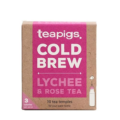 Teapigs Lichi y rosa preparado en frío hecho con hojas enteras 6 paquetes de 10 bolsas de té