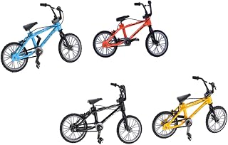 Levemolo 4piezas Bike De Dedo Bicicletas De Reensamblables Colores Amarillo Azul Negro y Naranja Ejercicio y Educación