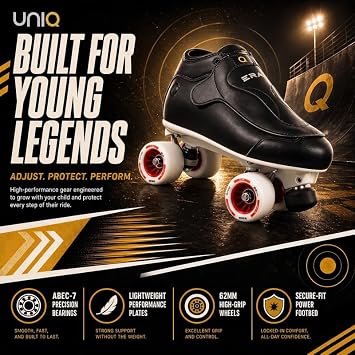 Uniq Era Quad Speed Jam Roller Skates, ABEC7 Bearings