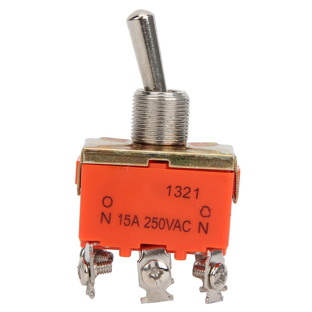 Przełącznik, 10 SZTUK E-TEN1321 Przełącznik dźwigniowy 6 Pin ON-ON 2-pozycyjny przełącznik dźwigniowy AC 250V 15A, 12Pdt