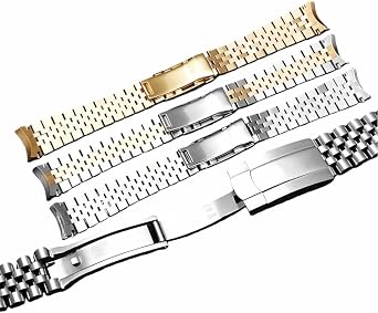 Solid Stainless Steel Watch Band – Replacement Watch Bracelet with Deployment Clasp for Rolex Datejust 36mm & 41mm