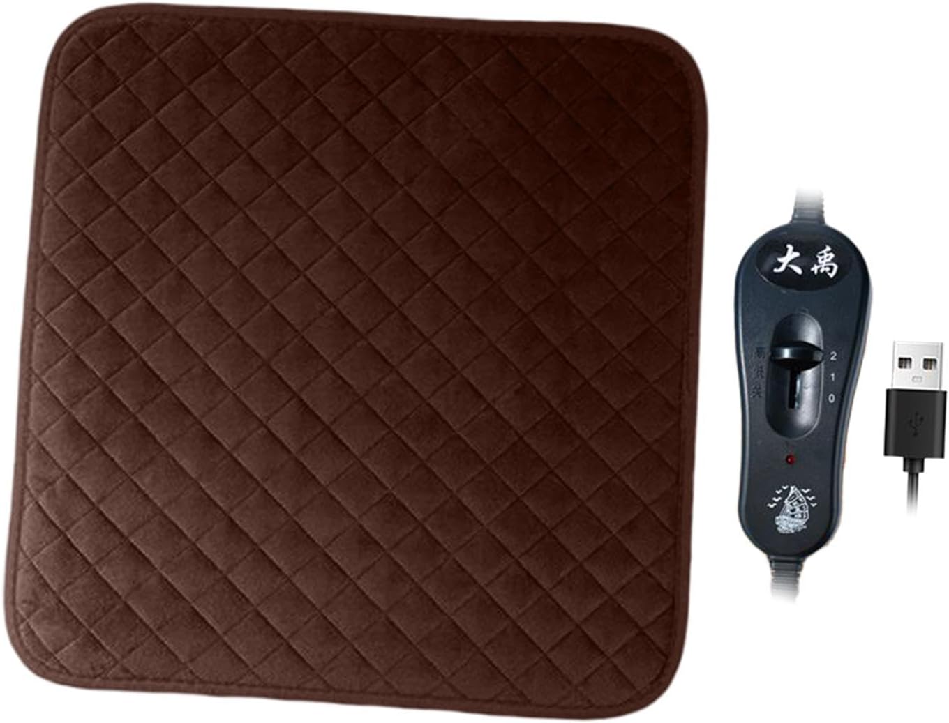 Cat Heating Pad USB Powered Adjustable Switch Seat Warmer Square Warming Mat Coffee Pet Supplies|Dog Supplies|Beds