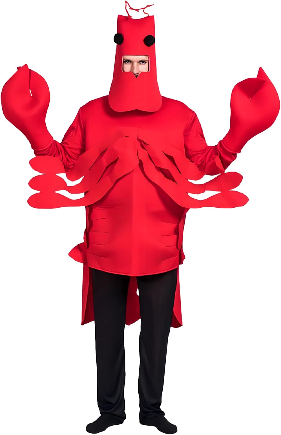 thematys Disfraz de langosta de cangrejo para adultos, talla única, disfraz para carnaval, semana temática y cosplay