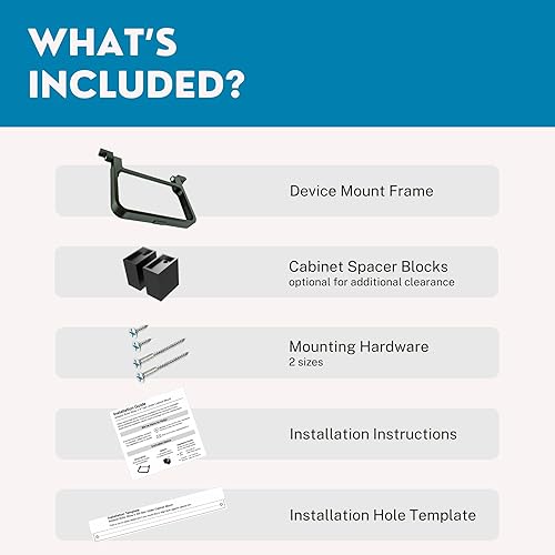 Miniatura 8 de matterform Echo Show 5 - Soporte de montaje de cocina para debajo del gabinete de 3 generación para dispositivos Tienda Alexa  Compatible con el