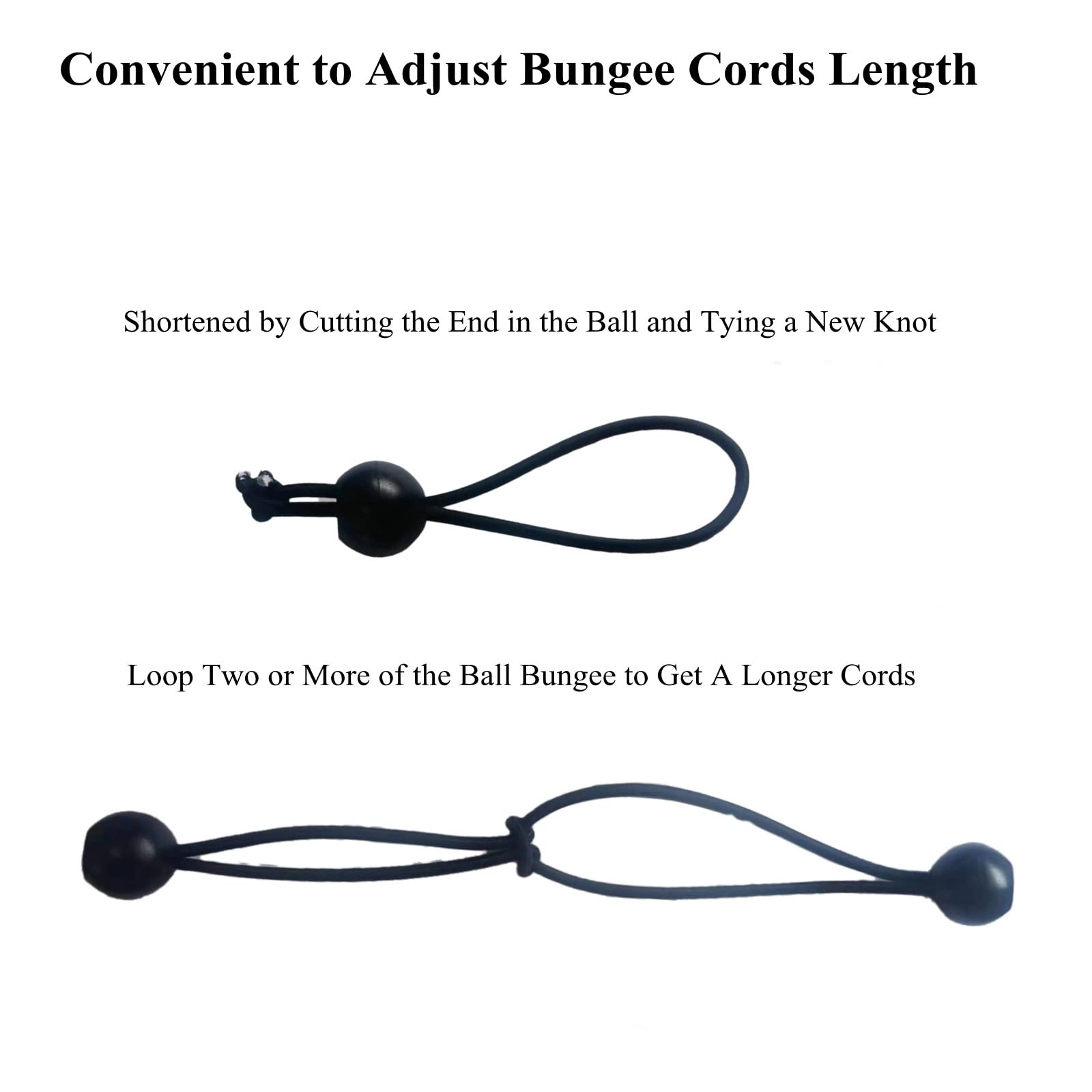 25-Pack 6-Inch Ball Bungee Cords – Heavy Duty Natural Latex Tarp Straps With Balls, Tie-Down For Tarps, Cords, Hoses, Tents & More (Max Load 22lb)