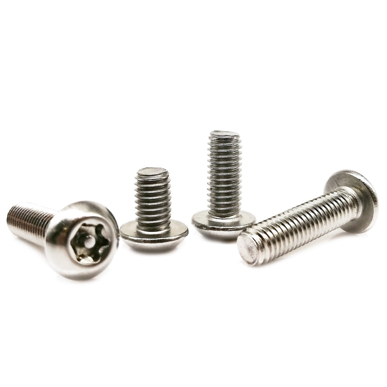 Tornillo autorroscante 5/10/50 piezas M6 M8 304 de acero inoxidable con seis lóbulos Torx de cabeza redonda con pin a prueba de manipulaciones (35 mm, 5 piezas M8)