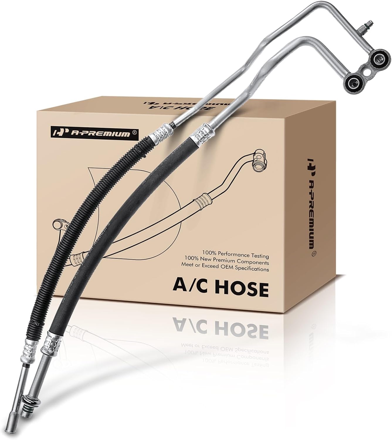 A-Premium A/C Suction and Discharge Line Hose Assembly Compatible with Dodge Dakota 1997 1998 1999 V6 3.9L Naturally Aspirated