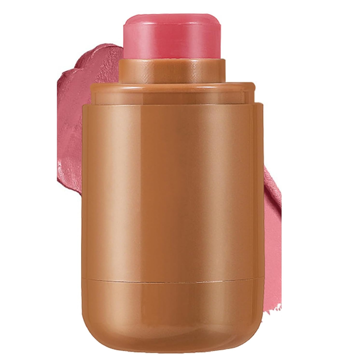 Creamy Blush Stick, Hydrating Buildable Formula for Cheeks Lips Eyes, Multi-Use Natural Makeup, Portable & Smudge-Resistant Peach One Size