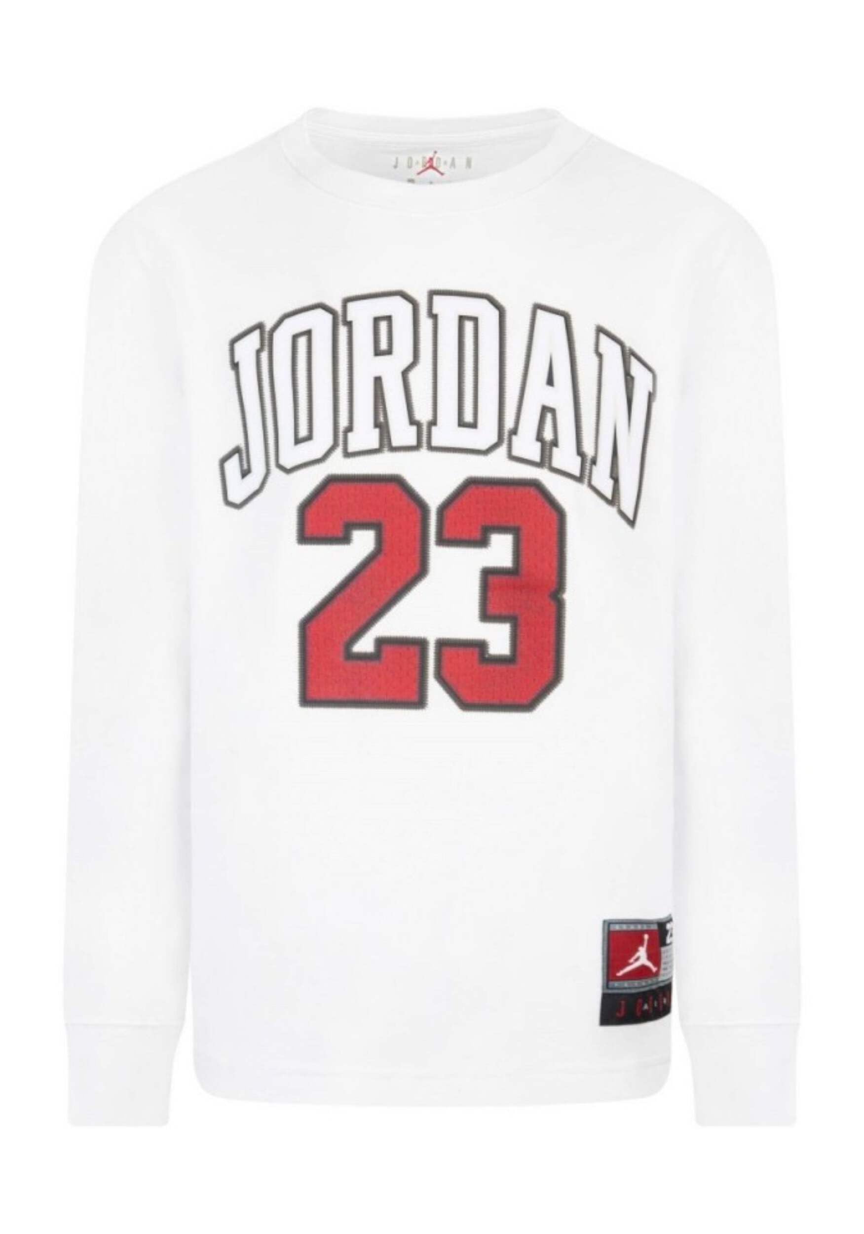 Jordan Camiseta Niño Manga Larga 23 Niño Blanco 95C591, blanco, 12 años