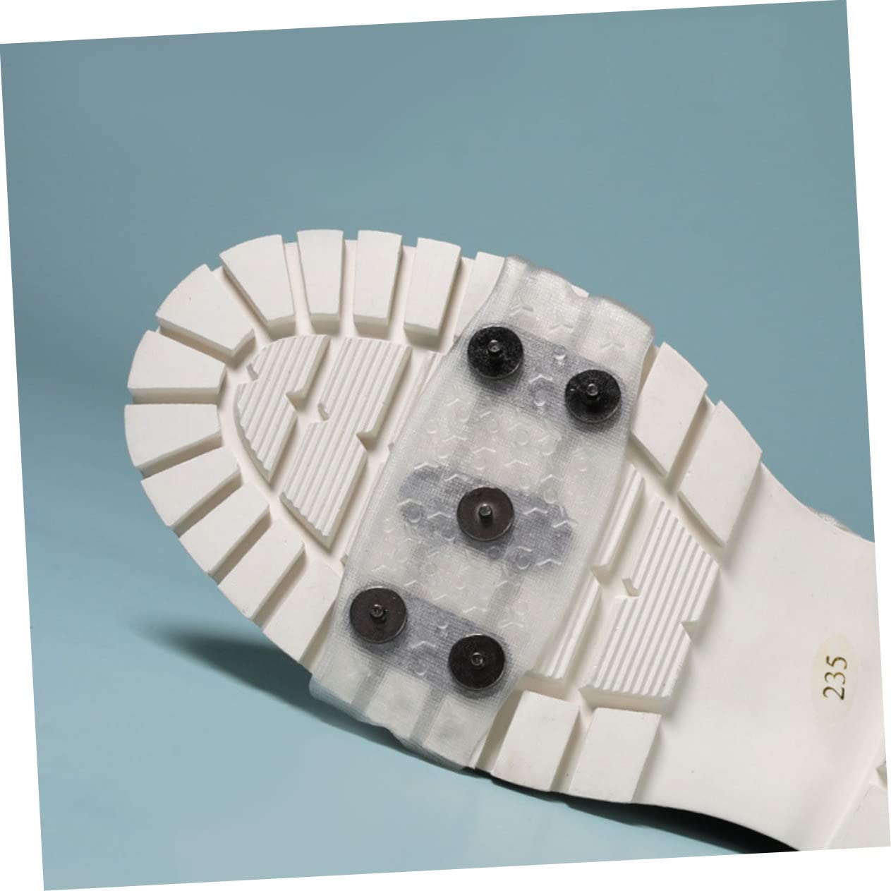 10 Piezas Cubierta de Botas de Nieve Picos de Nieve empuñaduras de Hielo para Zapatos Botas Picos slipstops Zapatos Antideslizantes crampones Pinzas para Raquetas de Nieve SHERCHPRY
