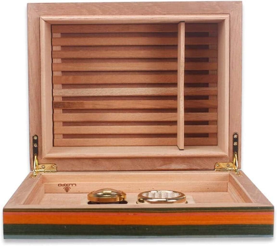 Cigar Cabinet Humidifier Hygrometer Cigarette Box Cigar Humidor Large Capacity Decorative Box