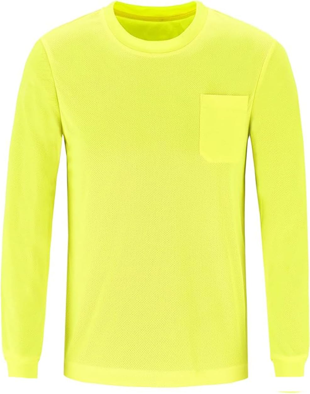 L&M® Hi Vis T Shirt Safety Lime Orange Long Sleeve HIGH Visibility - Image 2