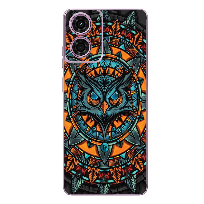 Image of FCS Printed Designer Vinyl Mobile Back Skin Sticker for Motorola Moto G Play (2024) | Protects Against Dust, Precision-Fit, Vinyl, Bubble-Free Installation- (DZ-9)