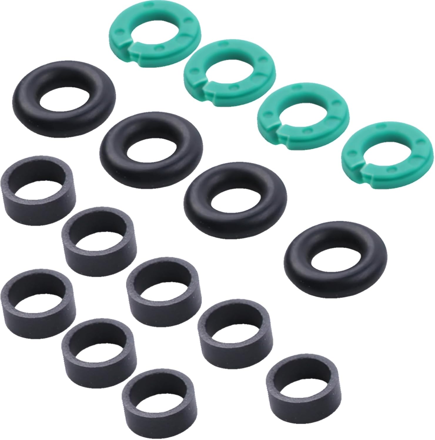 ikasus Fuel Injector Sealing O-Ring Kit Fit for Chevrolet Cruze Equinox Malibu DOHC Replace 12673-056 483640