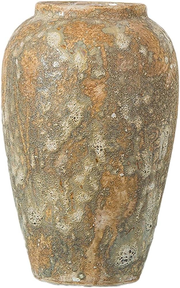 Vase Desktop Ceramic Flower Pots Retro Ornaments Vases(W19 X H30cm)