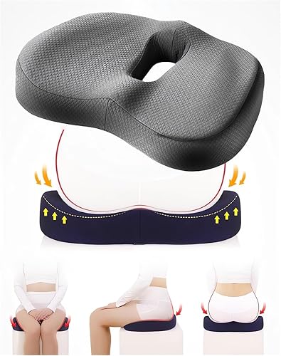 Miniatura 10 de Almohada suave de soporte de cadera de alta calidad, asiento suave para asiento de cadera para silla de escritorio, cojín ergonómico de espuma