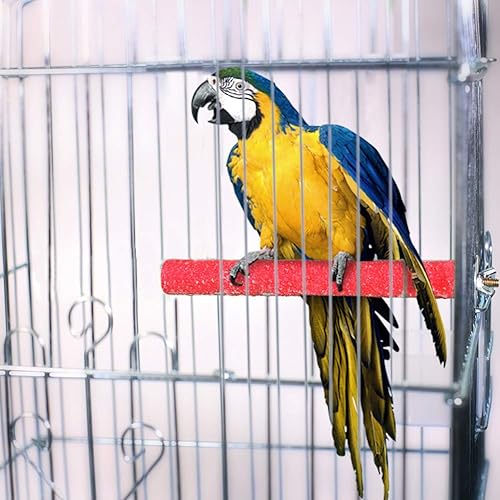 Miniatura 6 de 4 piezas de juguete de perca para pájaros, soporte de perca de loro de madera, plataforma de molienda de patas, accesorios de jaula, juguetes de
