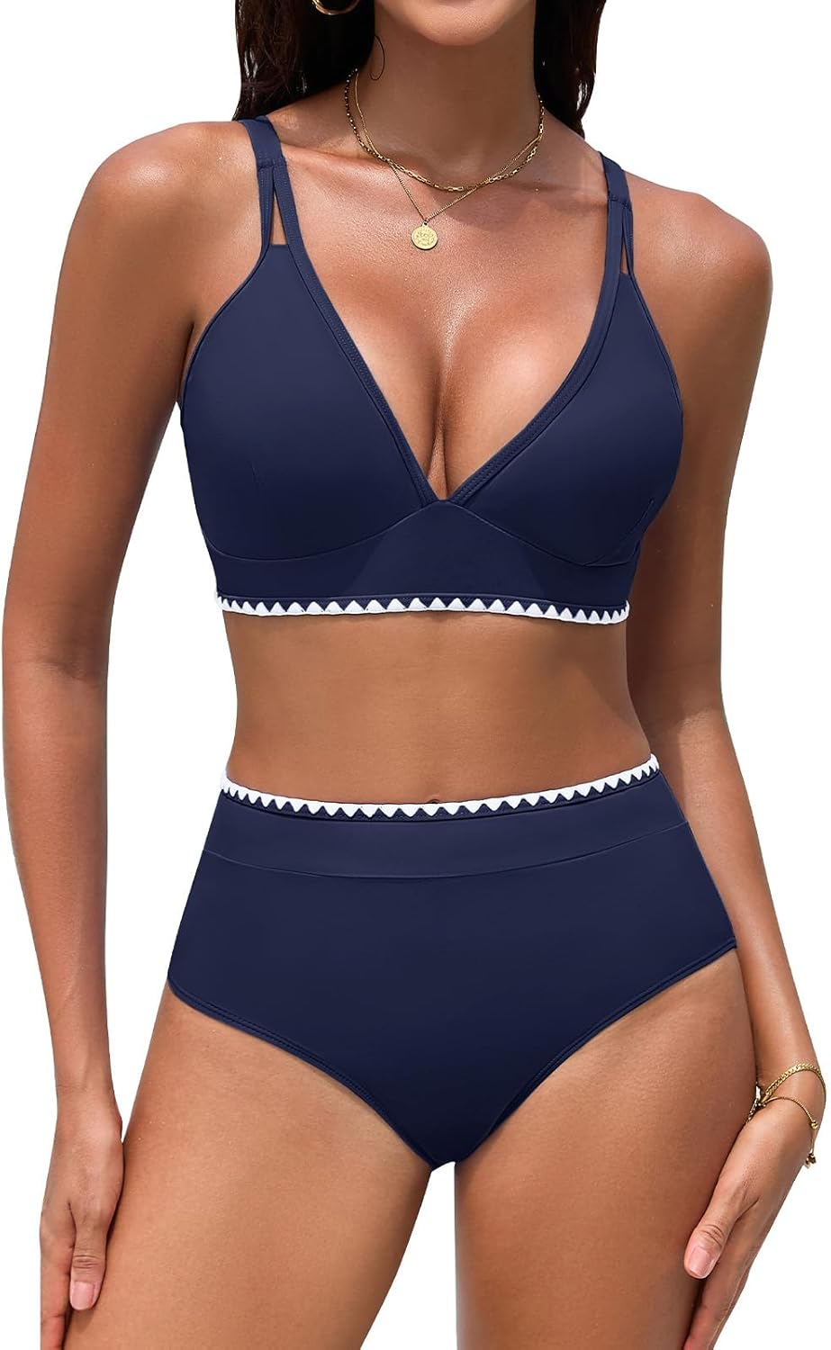 UMIPUBO Bikini Dames Set Hoge Taille Push Up Buikweg