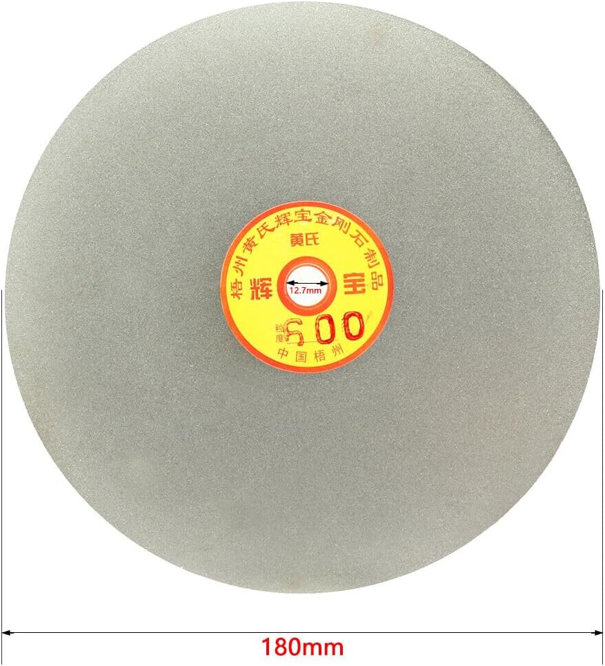 Toolparts And Accessories 180mm 7-inch Grit 600 Diamond Coated Flat Lap Disk Wheel Grinding Sanding Disc (#CN#130824-06087)