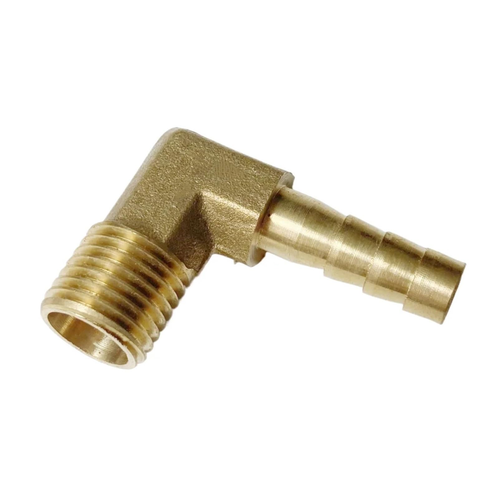 Tazyyzuu One Color 6Mm 8Mm 10Mm 12Mm Hose Barb Od To M6 M8 M10 M12 M14 M16 Metric Thread Brass Pipe Fitting Elbow Connector Adapter(M16x1.5-10Mm)