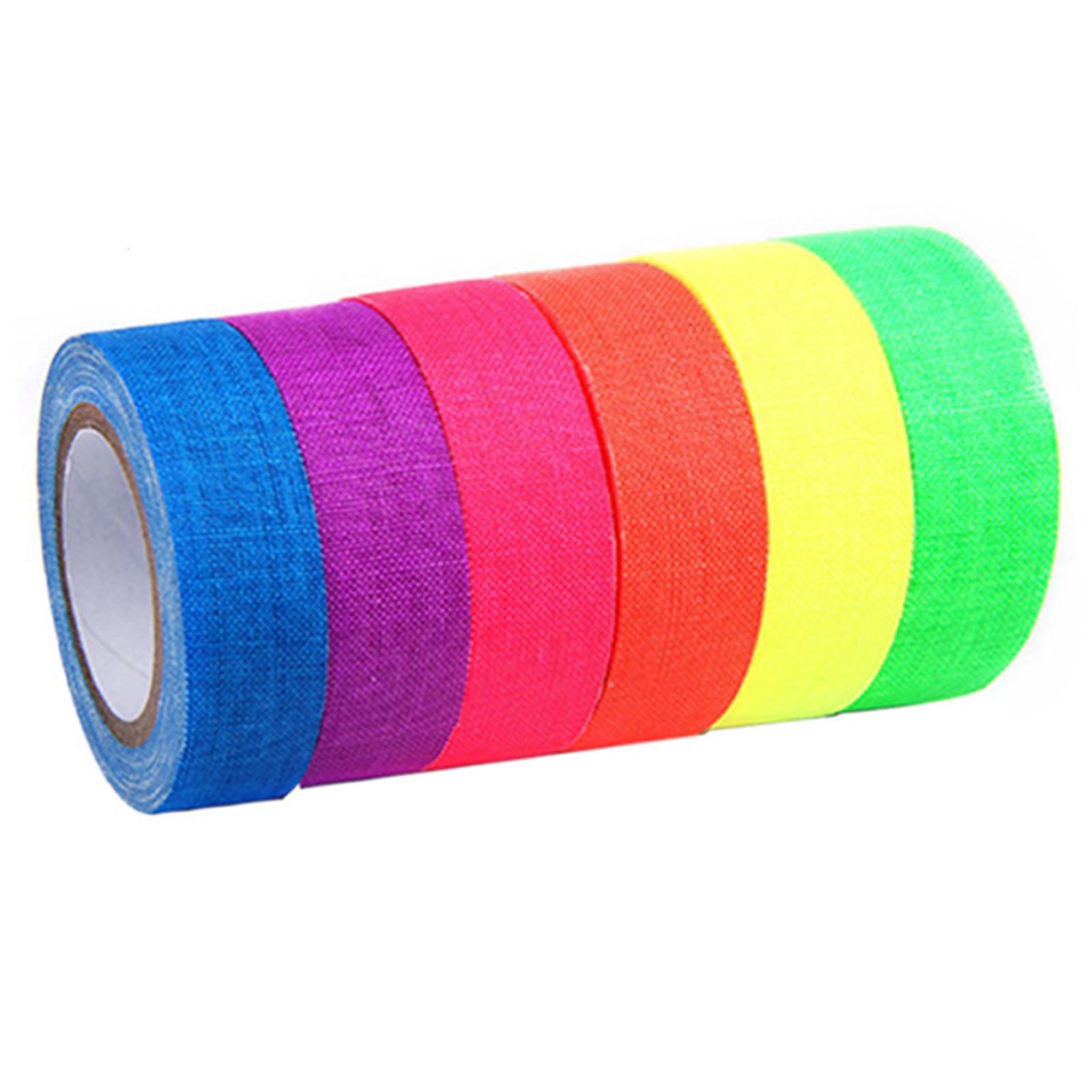 Yhplxyuus Fluorescent Tape Glow-in-Dark Luminously Light Tape Fluorescent Cloth Cloth Tapes