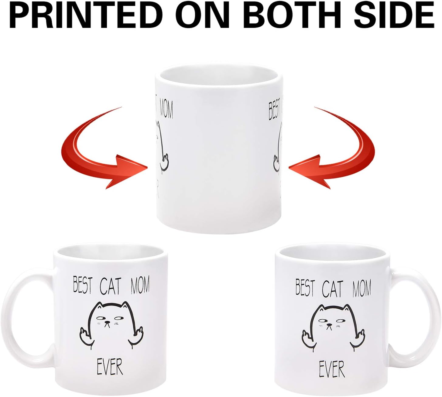 Buy 2 get 3 Cat Mom Ever Funny Coffee Mug, Cat Coffee Cup 11Oz for Women, Mom, Cat, Lovers, Mother's Day Best Seller Cat Mom Ever Funny Coffee Mug, Cat Coffee Cup 11Oz for Women, Mom, Cat, Lovers, Mother's Day