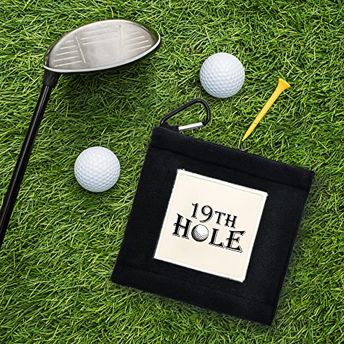 Geygie 19Th Hole Portable Microfiber Double Layer Pocket Golf Towel With Clip, Funny Golf Towel For Men Dad, Golf Accessories For Men Dad, Funny For Golf Fan #TOP6