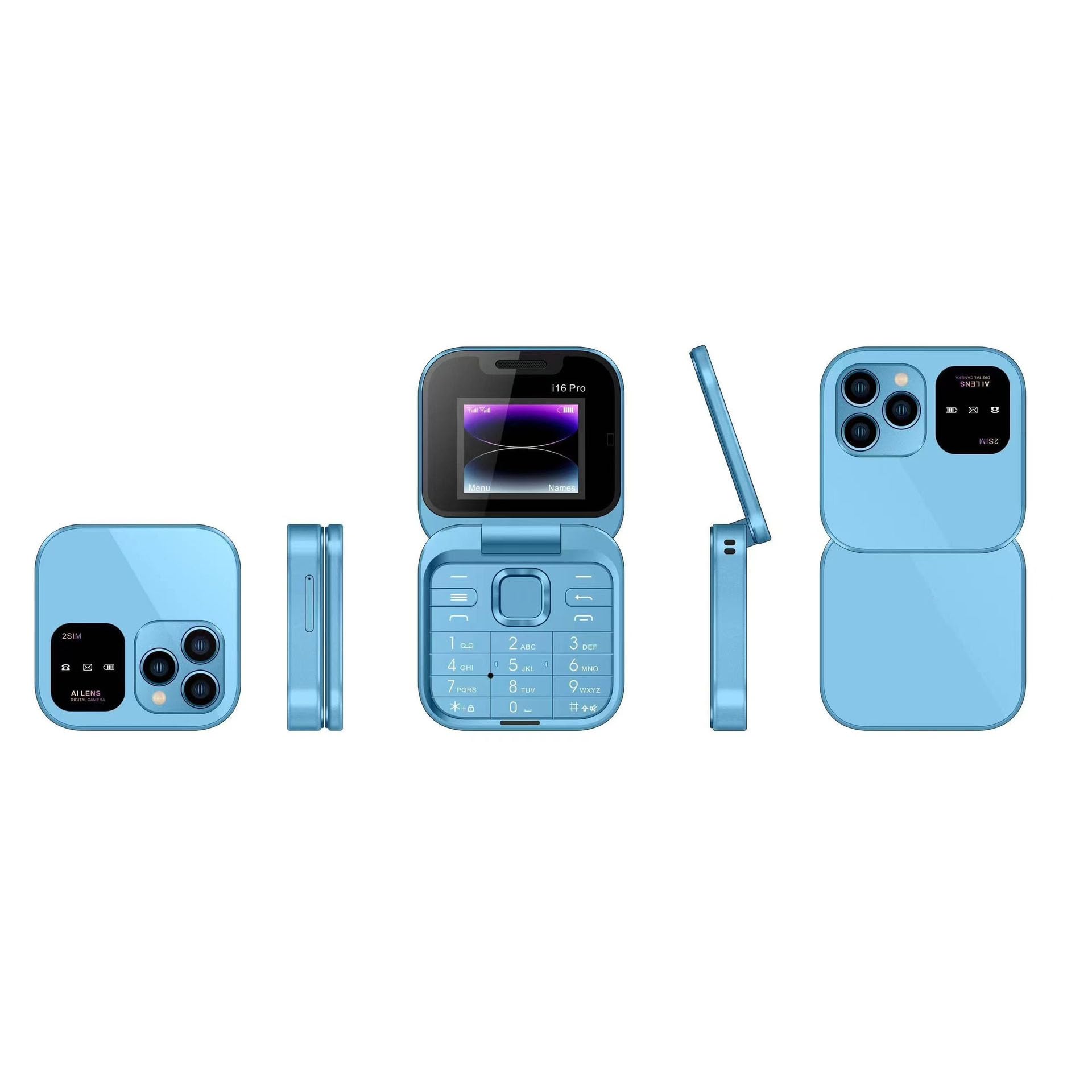 Amazon.com: HQTCAKKH i16 PRO Mini Flip Mobile Phone,Simplicity and