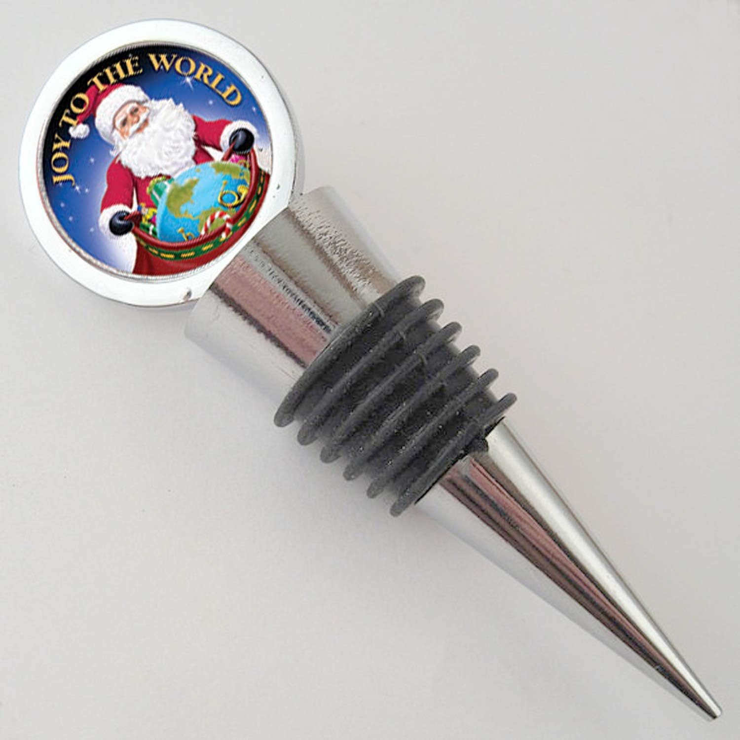 Santa Claus JFK Half Dollar Coin Wine Stopper