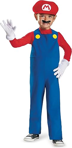 Disfraz de Mario de Super Mario Brothers de Nintendo para niños de Disguise Un solo color