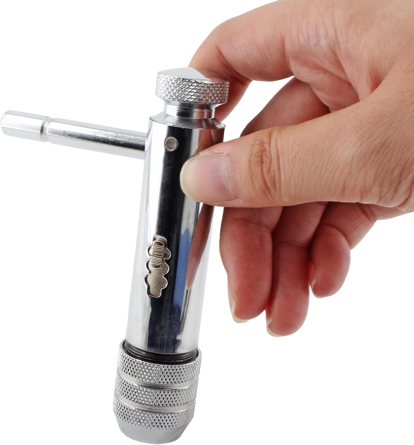 Adjustable Ratchet Tap Wrench T-Handle Ratchet Tap Holder Wrench Capacity Range M3-M8