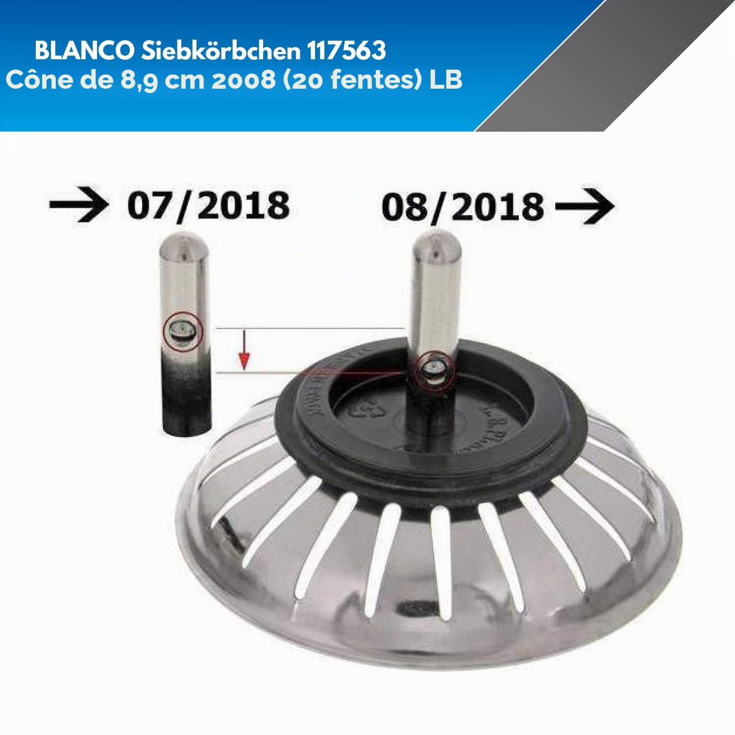 Franke Panier de bonde Blanco 83 mm 20 Trous 117563