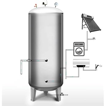 Pressure Vessel Pressure Tank 60 100 160 200 250 300 L Water Storage Pressure Tank 220 V Stainless Steel High Pre-Pressure Tank Portable Pressure Reservoir