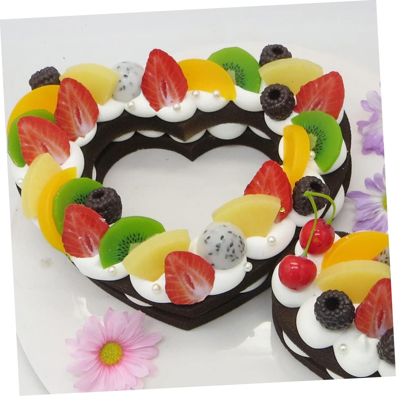 Ciieeo 37pcs DIY Cake Stencil Templates Alphabet Number and Heart Cake Molds for Home Baking Made from Pet Material