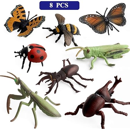 Amazon フィギュアだから虫嫌いのお母さんも安心 ６体セット 甲虫 セット フィギュア ドール 通販