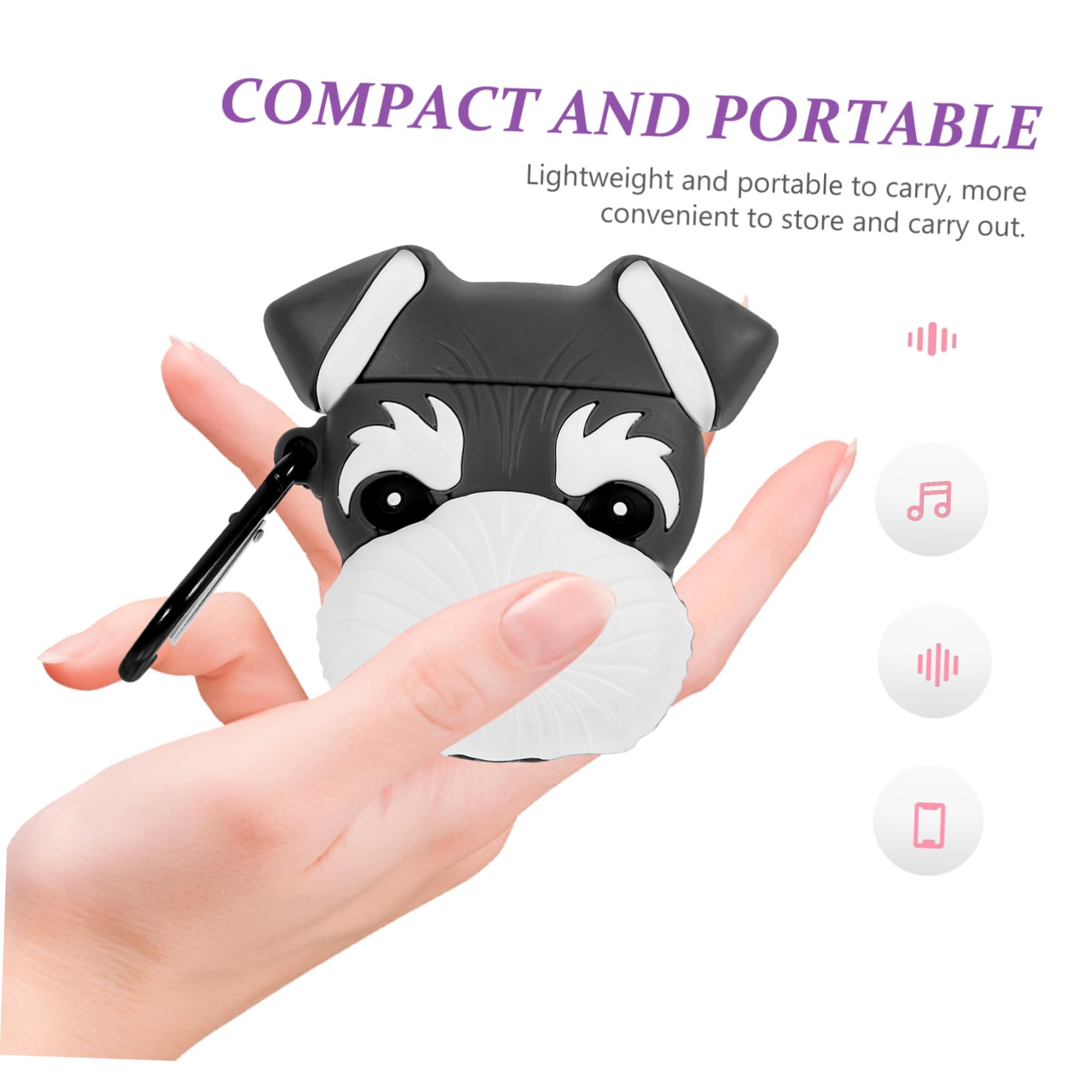 Angoily 3piezas Estuche De para Auriculares Inalámbricos Diseño De Sherry Funda Protectora para Gancho Resistente y Atractiva