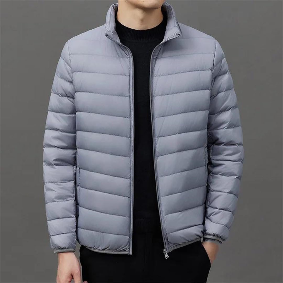 Mens Outdoor Sports Warm Down Jacket Short Top Hooded Cotton Padded Coat For Fall Winter Lightweight Casual Puffer Jacket